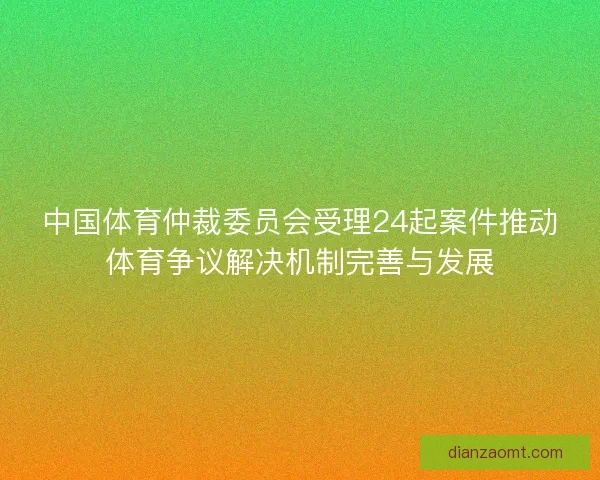中国体育仲裁委员会受理24起案件推动体育争议解决机制完善与发展